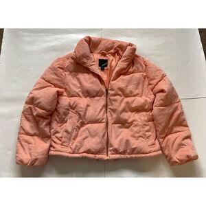 Collection B New York Soft Puffy bomber jacket‎ size Small Pink Salmon